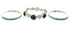 Southwest Multicolor Silver Stackable Ring Set Size 7-3/4 BW64068